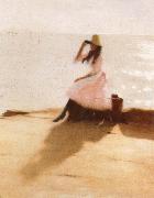 Philip Wilson Steer Young woman on the Beach china oil painting reproduction